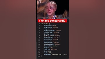 I Finally Centered a div… I’m Basically a CSS God Now 🧘‍♂️💻 #DivCentered