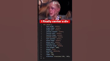 I Finally Centered a div… I’m Basically a CSS God Now 🧘‍♂️💻 #DivCentered