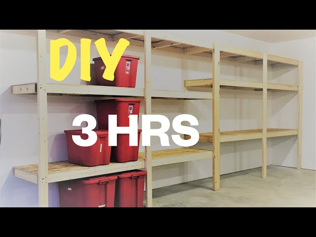 How to Build Shelving in a Garage - Three Ways