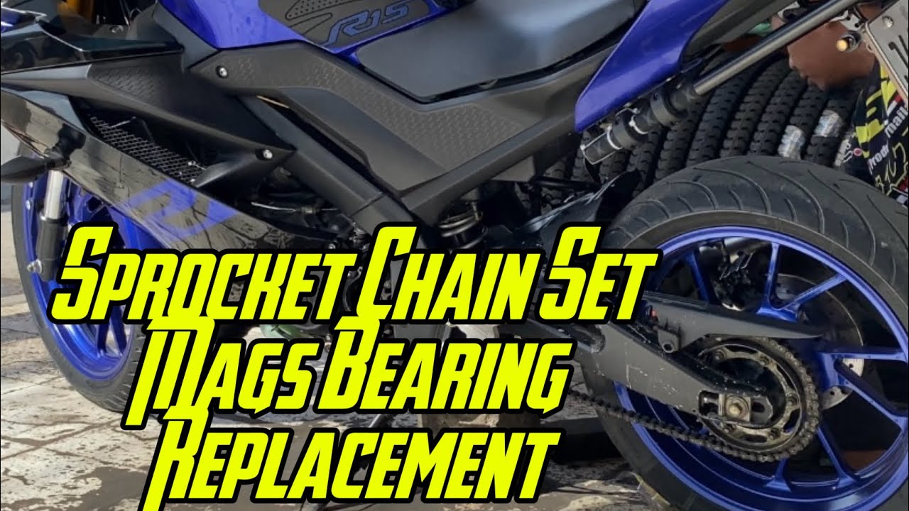 Sprocket chain set and mag bearing replacement.