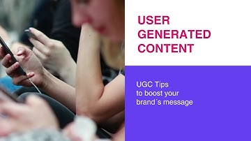 User Generated Content - Social Media