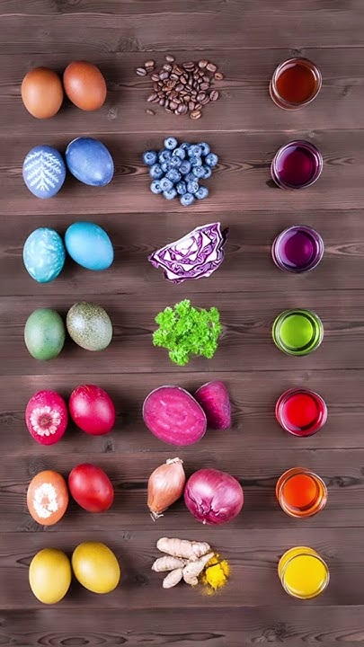 Натуральные красители для яиц - YouTube