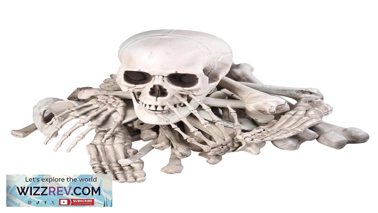 Yescom Halloween 28pcs Set Bag of Decoration Skeleton Bones Skull Prop Haunted