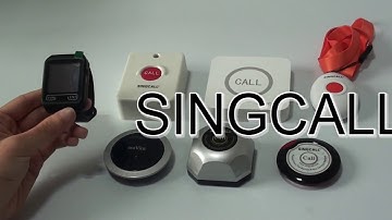 SINGCALL Wireless Calling System Mobile Receiver new APE6800 with single button Pagers