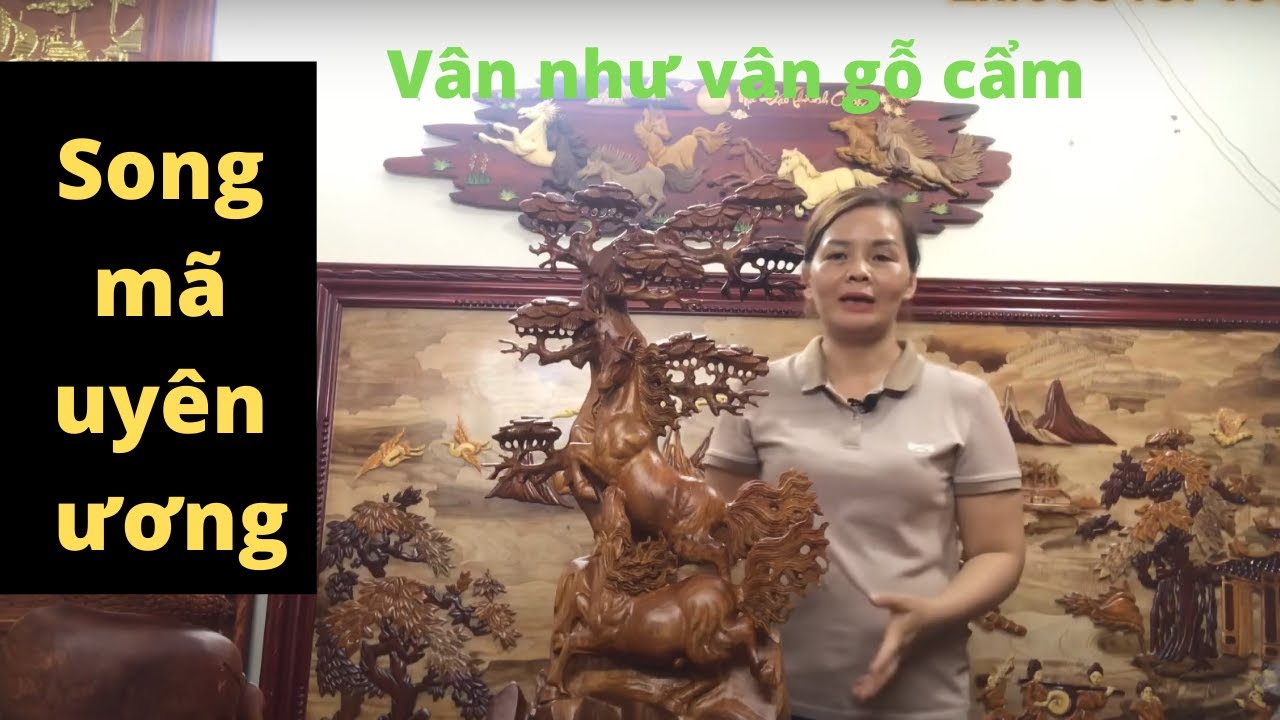 Song mã uyên ương - Tượng Ngựa gỗ hương ta Vân VIP (đồ... - youtube