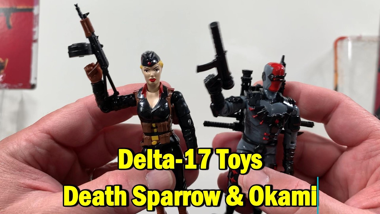 Delta 17 Death Sparrow and Okami Robot Ninja Trooper - YouTube