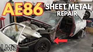 AE86 sheet metal repair.