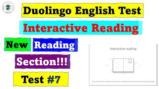 Duolingo English Test - Interactive Reading - Practice  7