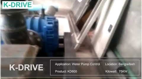KD600 series frequency converter application on  water treatment plant