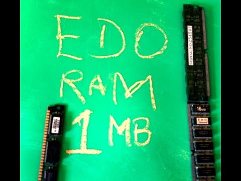 EDO RAM  Extended Data Out RAM  || one mb Memory chip x6 Processor