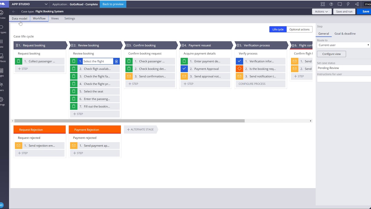 Flight Booking System – Pega Configuration