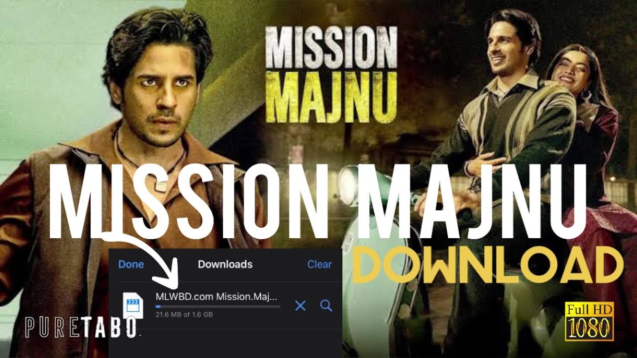 How to download Mission majnu movie in HD | Sidharth malhotra & Rashmika B  New movie - YouTube