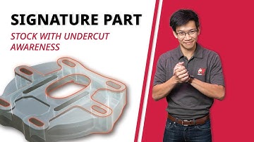 Stock with Undercut Awareness in Mastercam 2023 | Mastercam 2023 Signature Parts