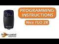 Programming my remote Nice FLO2R