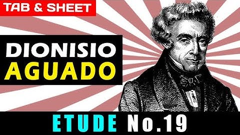 TAB/Sheet: Etude 19 in A minor by Dionisio Aguado [PDF + Guitar Pro + MIDI]