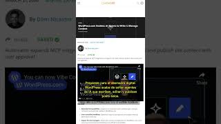 🧐👉 WordPress lanza agentes de IA: ¿el fin de los blogs escritos por humanos? #QixNewsAI