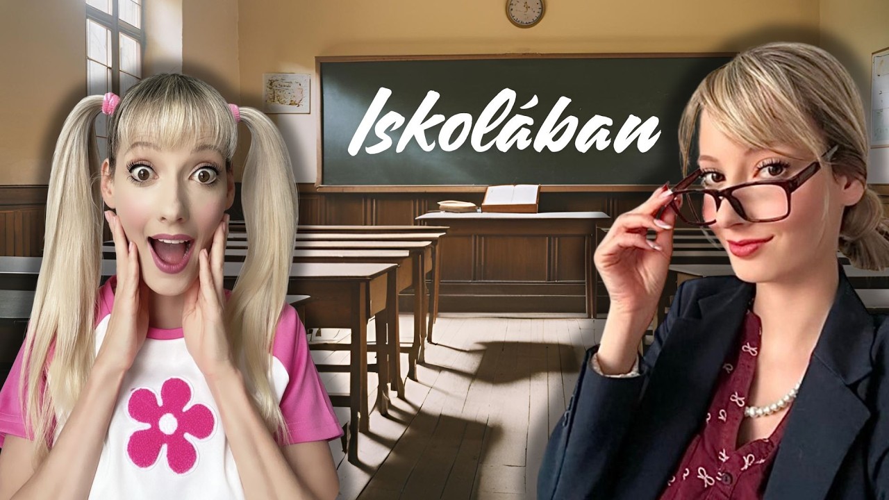 ISKOLÁBAN egy napom!!!😱