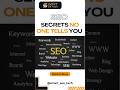SEO Secrets NO ONE Tells You Free & Easy! #seosecrets #trending #shorts #youtubeshorts