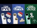 Características de tubos y conexiones en PVC, CPVC y PPR para plomería ANBEC.