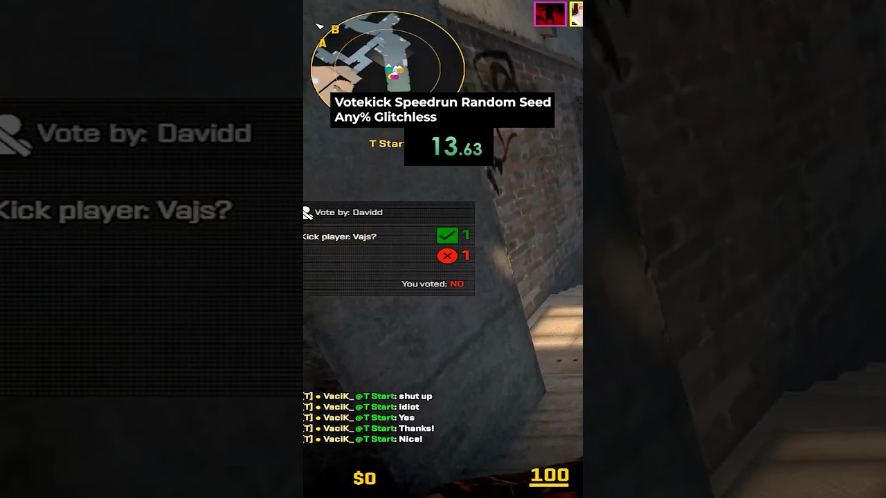 VOTEKICK SPEEDRUN 😂 #cs2 #speedrun #record #funny #fyp