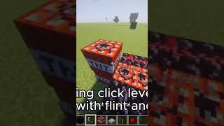 how to build tnt cannon java and bedrock #minecraft #shorts #gaming
