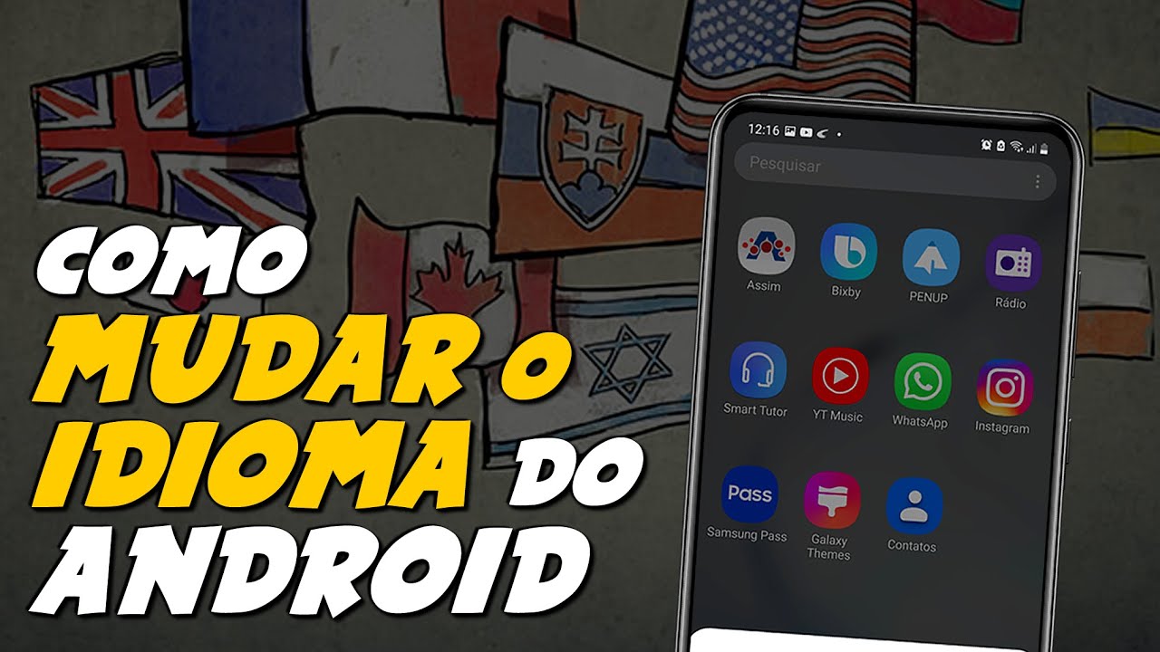Como MUDAR o IDIOMA de CELULAR ou TABLET ANDROID - YouTube