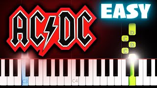 AC/DC - Back In Black - EASY Piano Tutorial