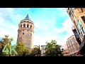 [4K] Galata Tower Detailed Review 2022 Walking Tour Inside and Around İSTANBUL/BEYOĞLU