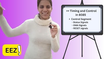 In Hindi | Timing and Control in 8085 | Control Segment - Status Signals, DMA Signals, RESET signals