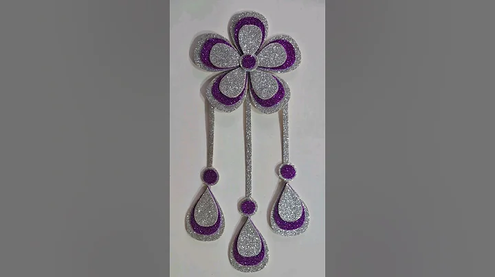 Easy Wall Hanging With Foam Sheet|| Beautiful Wall Decor With Glitter Sheet  #wallhanging