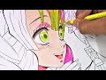 Real time Skin &amp; Hair coloring ~ Mitsuri  | Kimetsu no Yaiba (鬼滅の刃)