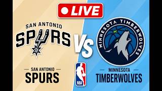 LIVE 🔴 Spurs vs Timberwolves | NBA Live Scoreboard & Full Game Simulation