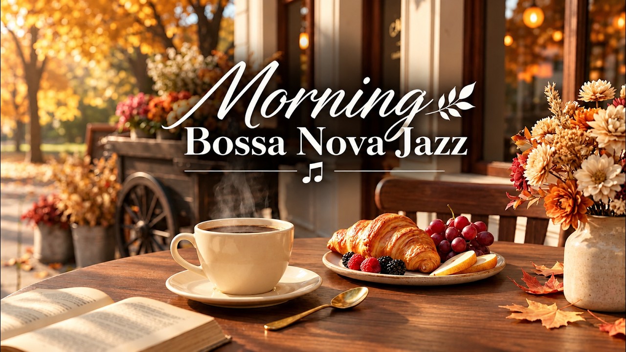 Morning Bossa Nova Jazz 🍂 Relaxing Coffee Shop Music for Calm Work ...