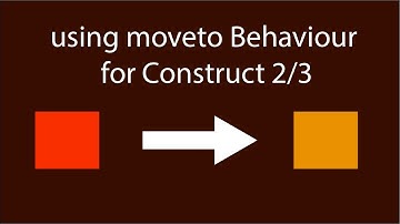 Construct 2 Enemy Ai fallow using Moveto Behaviour - Construct 3
