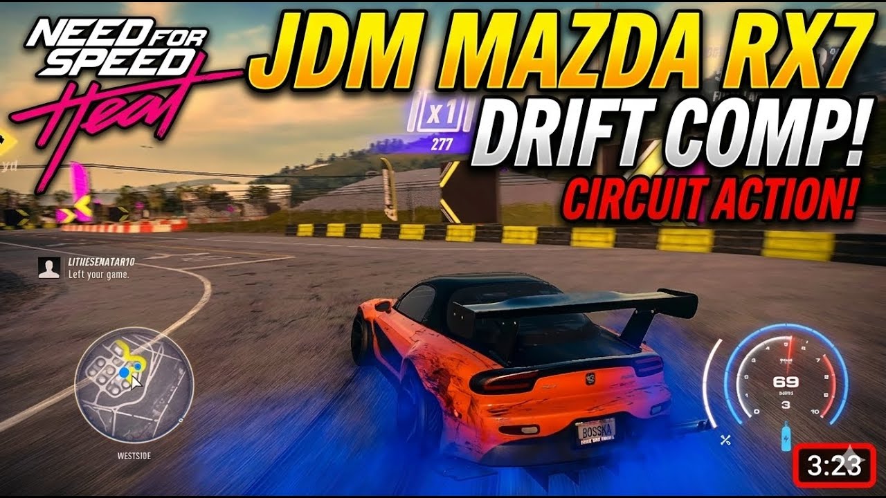 Need for speed Head Gameplay#3 MAZDA rx7 drifting competition in a circuit track!