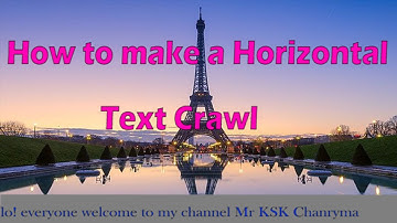 How to make a Horizontal Text Crawl, Adobe Premiere Pro 2020