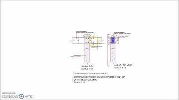 Continuous Timber Beam Supported on Top of Timber Column