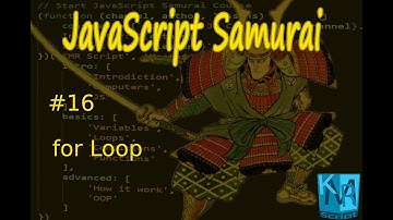 [Arabic] JavaScript Samurai #16- For Loop - جافاسكربت ساموراي - اللفات