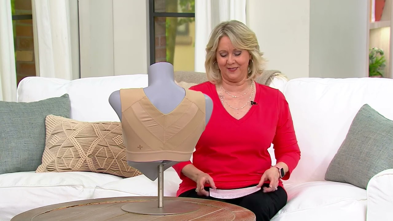 Tommie Copper Shoulder Support Comfort Bra w/ Front Zipper on QVC 