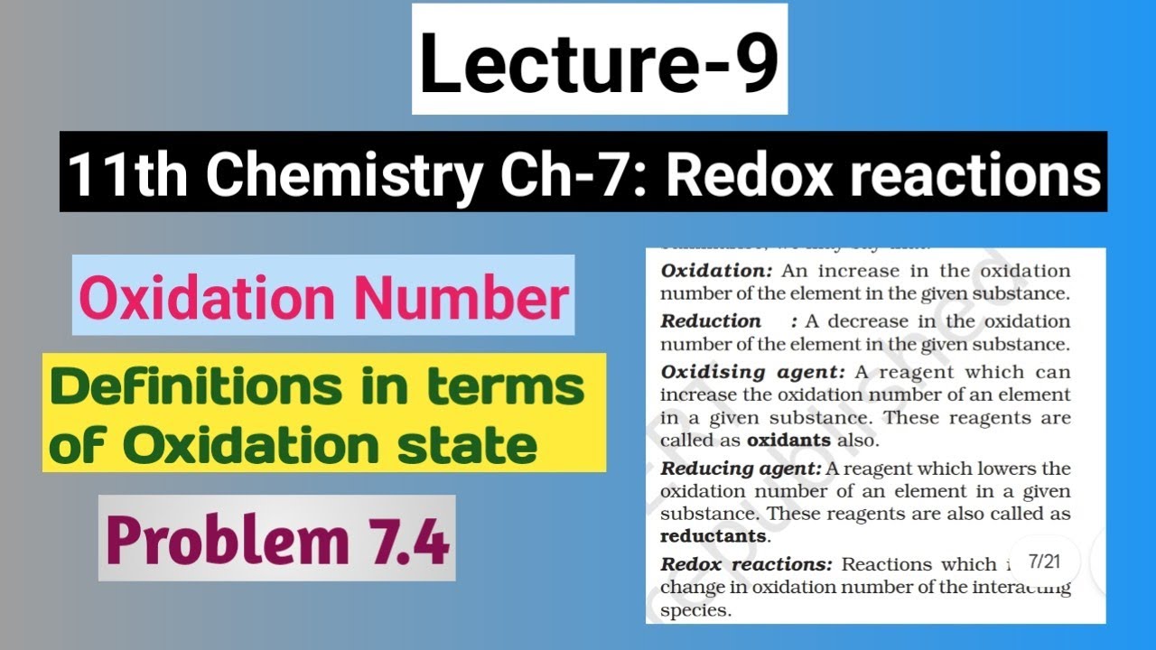 11th Chemistry Ch 7 Lecture 9 Definitions In Terms Of O S 11th chemistry ch 7 lecture 9 definitions in terms of o s
