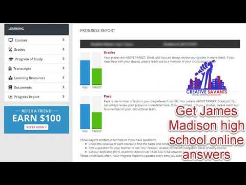I will complete your all online courses of James Madison High School answers (JMHS answers) 100%