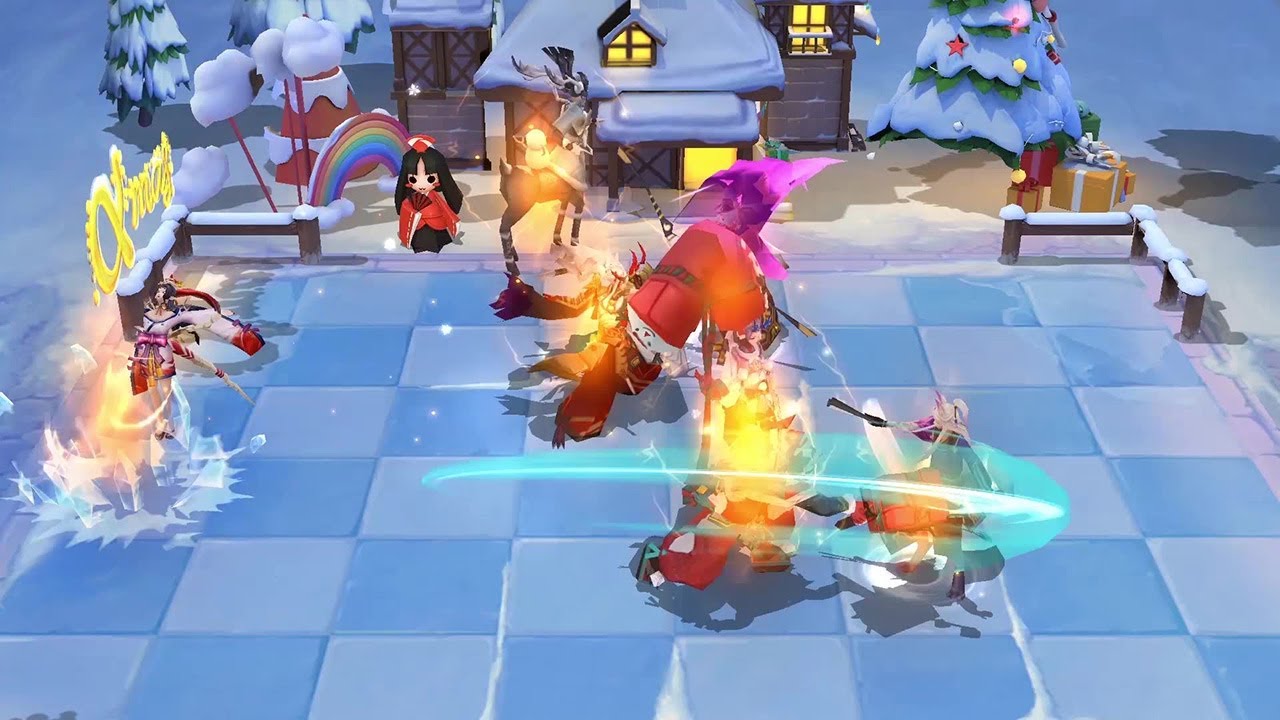 Mahjong Chess/Onmyoji Chess: New Board Skin Frozen Christmas Gameplay Preview