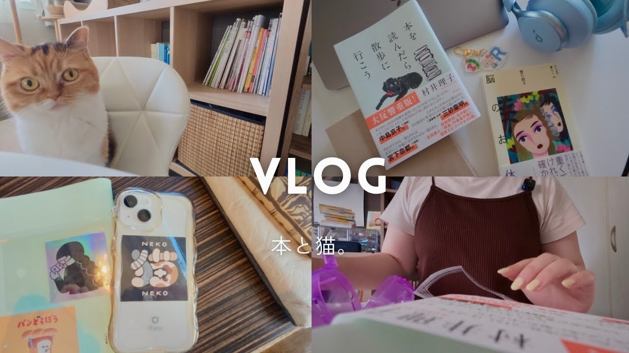 Vlog.〈Purchased Books〉Buying and reading books, recording