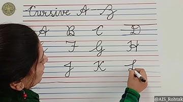 Language Development: English | Cursive Writing (A-Z)