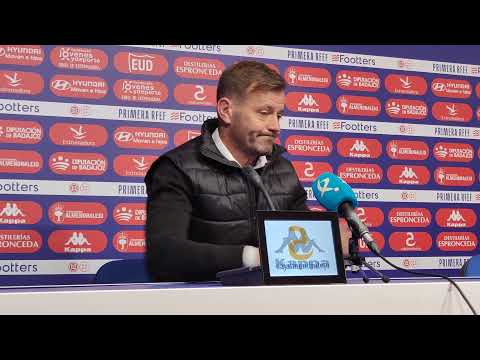 🎙️ Rueda de prensa de Manuel Mosquera, técnico del Extremadura UD.