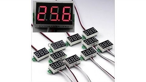 Mini 0.36" 3 Digital LED Display DC 2.5-30V Red Volt Voltage Meter Voltmeter