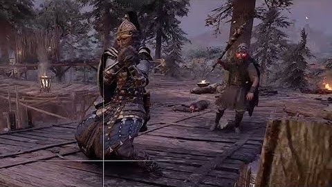 #SHORTS Our hero gets caught in chokehold by invisible enemy! AC Valhalla - Mastery Challenge Glitch