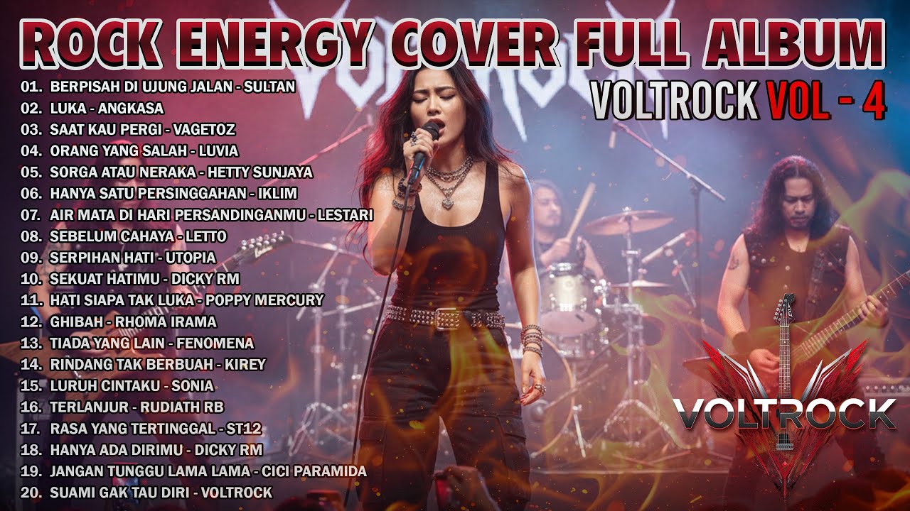 KUMPULAN LAGU INDONESIA VERSI ROCK ENERGI | Cover by VOLTROCK Vol - 4
