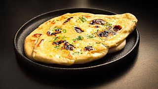 Remastered S Garlic Naan In A Cast Iron Skillet Tawa-Style No Yeast, No Oven