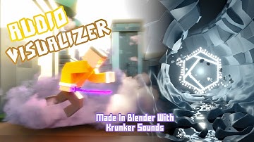 Blender Audio Visualizer Using Krunker Sounds - Geometry Nodes